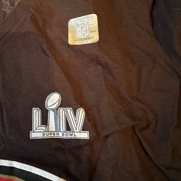 Fanatics San Francisco 49ers Garoppolo V Neck Long Sleeve Tee Size Medium - Picture 4 of 6